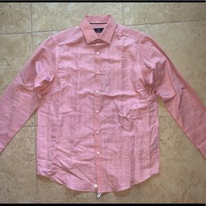 Salmon button down dress shirt